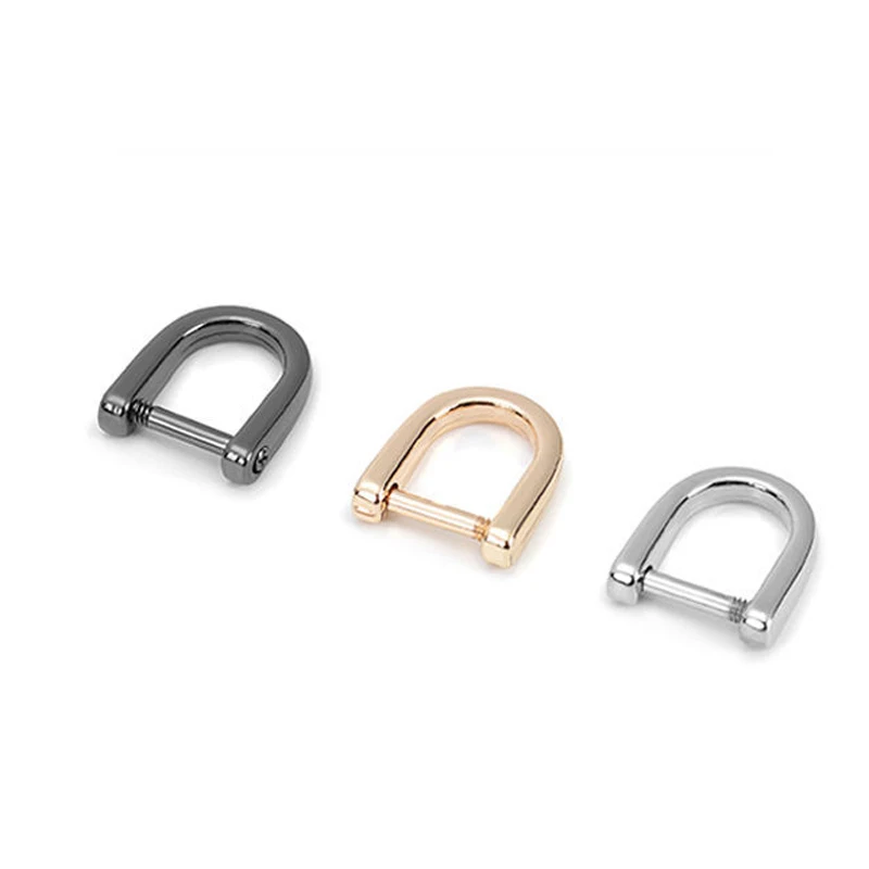 

10PCS/Lot Mini Horseshoe Clasp Metal Ring Buckle Bag Handbag DIY Chain Strap Buttons Luggage Hardware Accessories Repair Parts