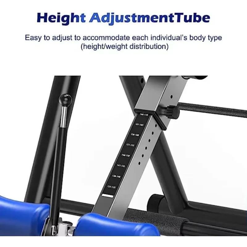 Newly Upgraded Gravity Heavy Duty Inverted Table With Headrest And Adjustable Protective Back Stretcher For Pain Treatme