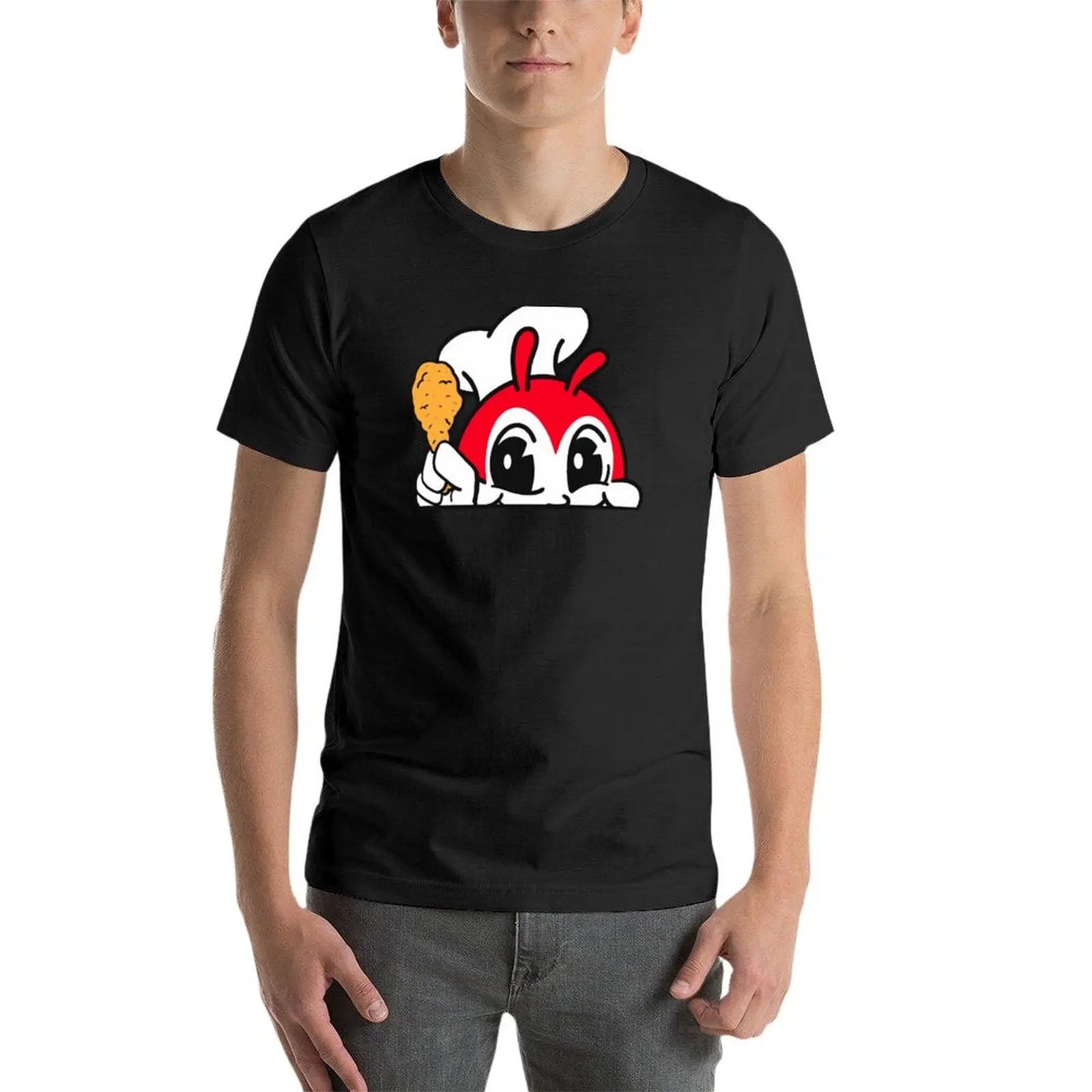 JOLLIBEE PEEKING CUTE CHICKEN JOY FILIPINO STICKER T-Shirt tops shirts graphic tees summer top summer tops mens t shirts pack