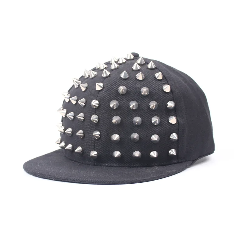 Nieten-Flachmütze für Männer und Frauen, Punkrock, Hip-Hop-Bolzen-Baseballmützen, männlich, weiblich, Jugend, Teenager, Jungen, Mädchen – Detail 21