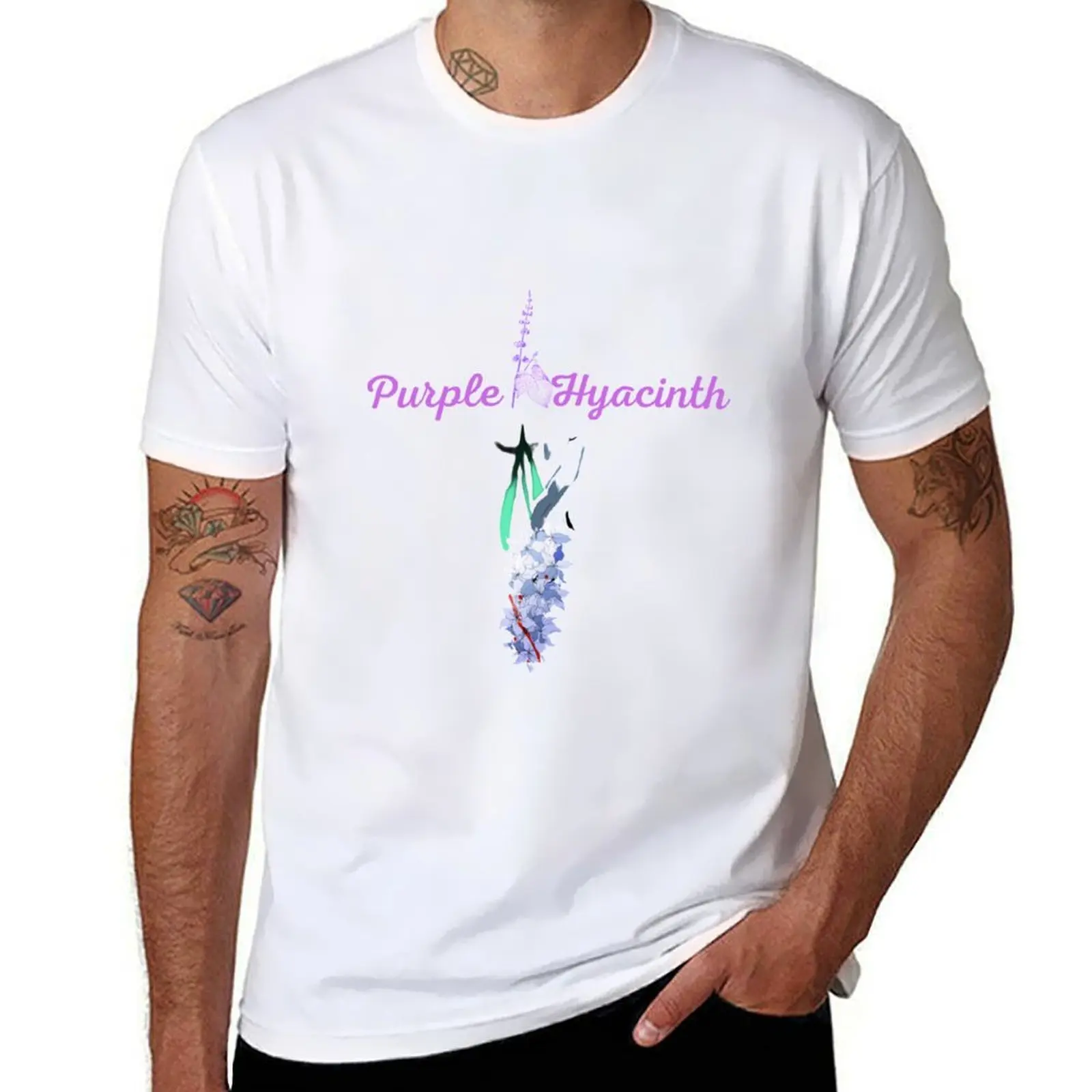 

Purple Hyacinth T-Shirt funny t shirts man man t shirts cotton T-Shirt