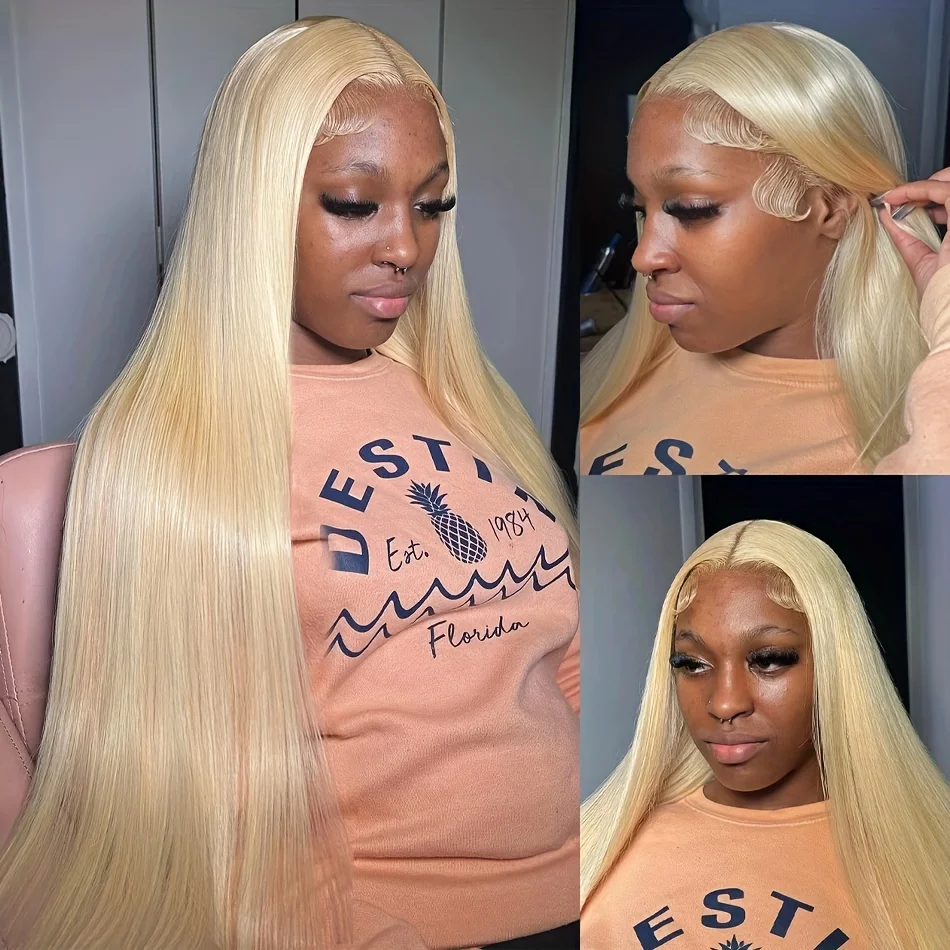 30 Inch 613 Blonde Hd Lace Frontal Wig 13x4 Straight Lace Front Human Hair Wig 13x6 Lace Front Wigs Human Hair For Women