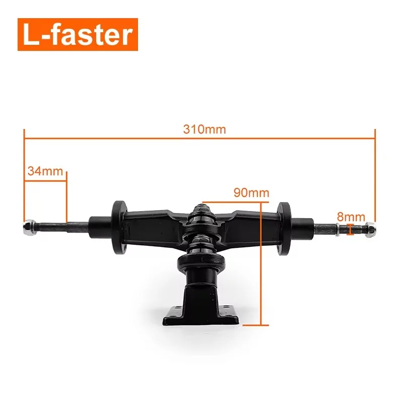 Flat Bridge Aluminum Universal Mountain Skateboard Long Board 9 Inch Truck Board Bracket Parts