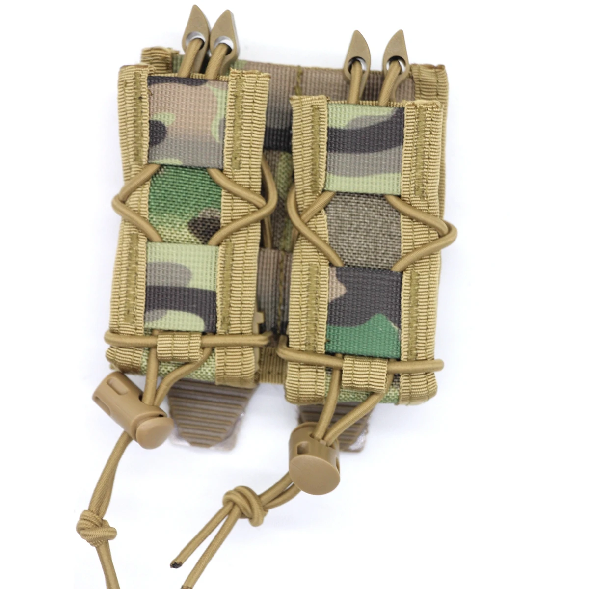 Tiger Type 9mm/.45 Magazine Pouch Hunting Double Molle Magazine Holster Outdoor Tactical Torch Flashlight Tool Waist Bag