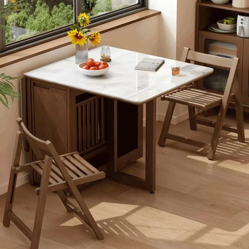 

Elegant Dining Tables Room Cafe Table Marble Service Rectangular Luxury Modern Rooms Extendable Muebles Dinning Sets Kitchen