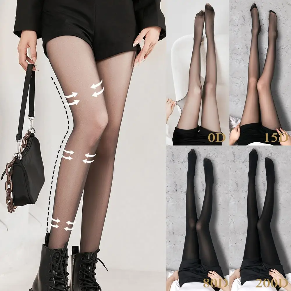 

Black Stockings Leggings Hosiery Sheer Tights Ultra Thin Anti-hook See Through Socks For Women Breathable Slim Silk Pantyhose