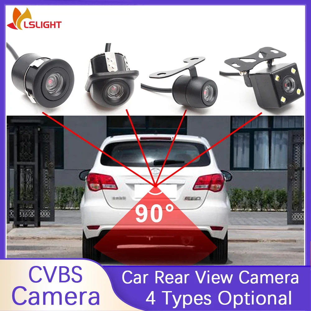 Mini caméra de recul universelle pour voiture, sauvegarde de recul 90 °   Le moniteur de stationnement grand angle imperméabilisent le signal de vision nocturne 640*480P CVBS