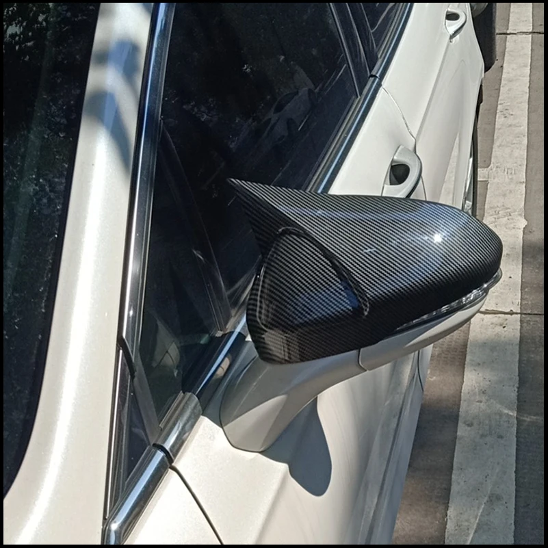 

For Ford Mondeo 2013-2019 Rearview Mirror Cover Caps Trim With Horn Auto Parts Accessories