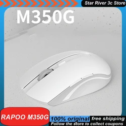 Rapoo M350g Wireless Mouse Silent Office Bluetooth Three Mode Ergonomics Lightweight Long Endurance Customized Gaming Mouse Gift