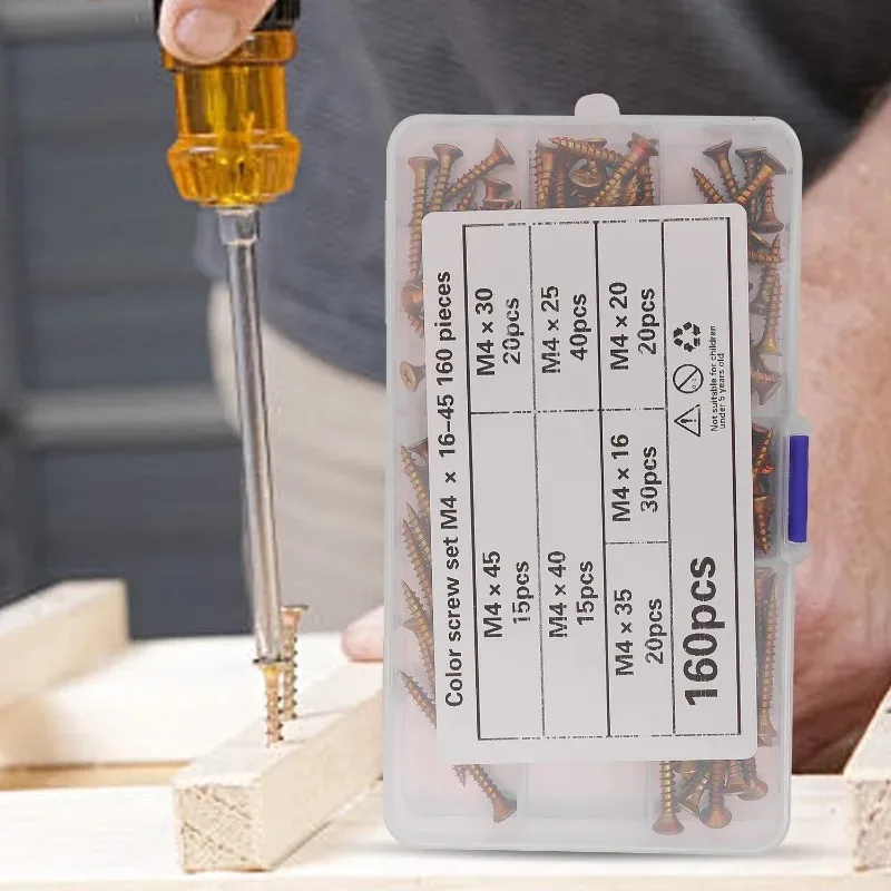 الجملة فيليبس مسامير مسطحة مجموعة مسامير الحوائط الجافة الخشبية ذاتية التنصت النجارة الأثاث الألياف السحابة لوازم الأجهزة