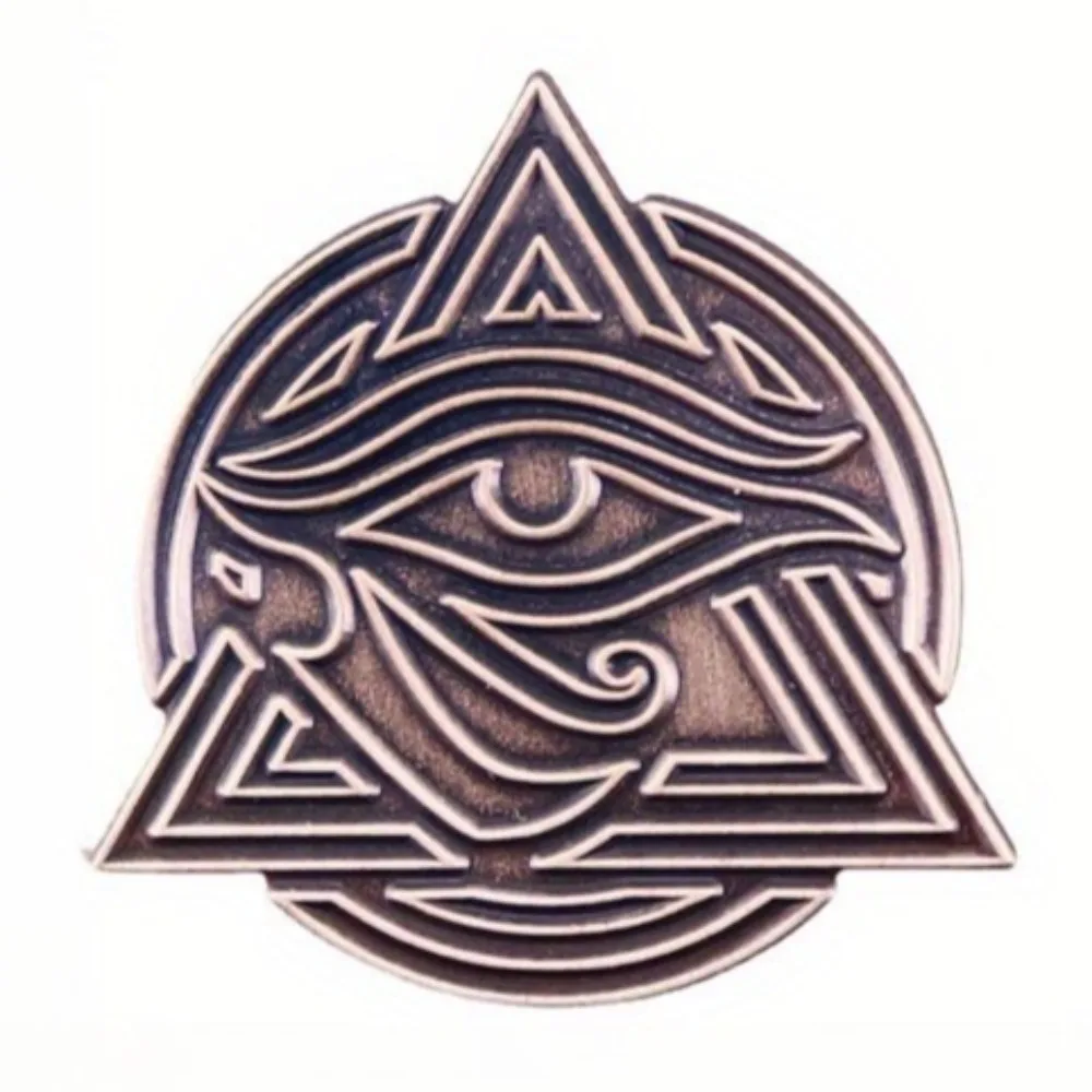 1pc Retro Exquisite Ancient Egyptian Symbol Eye of Horus Brooch Badge Backpack Lapel Pin Accessories Gift