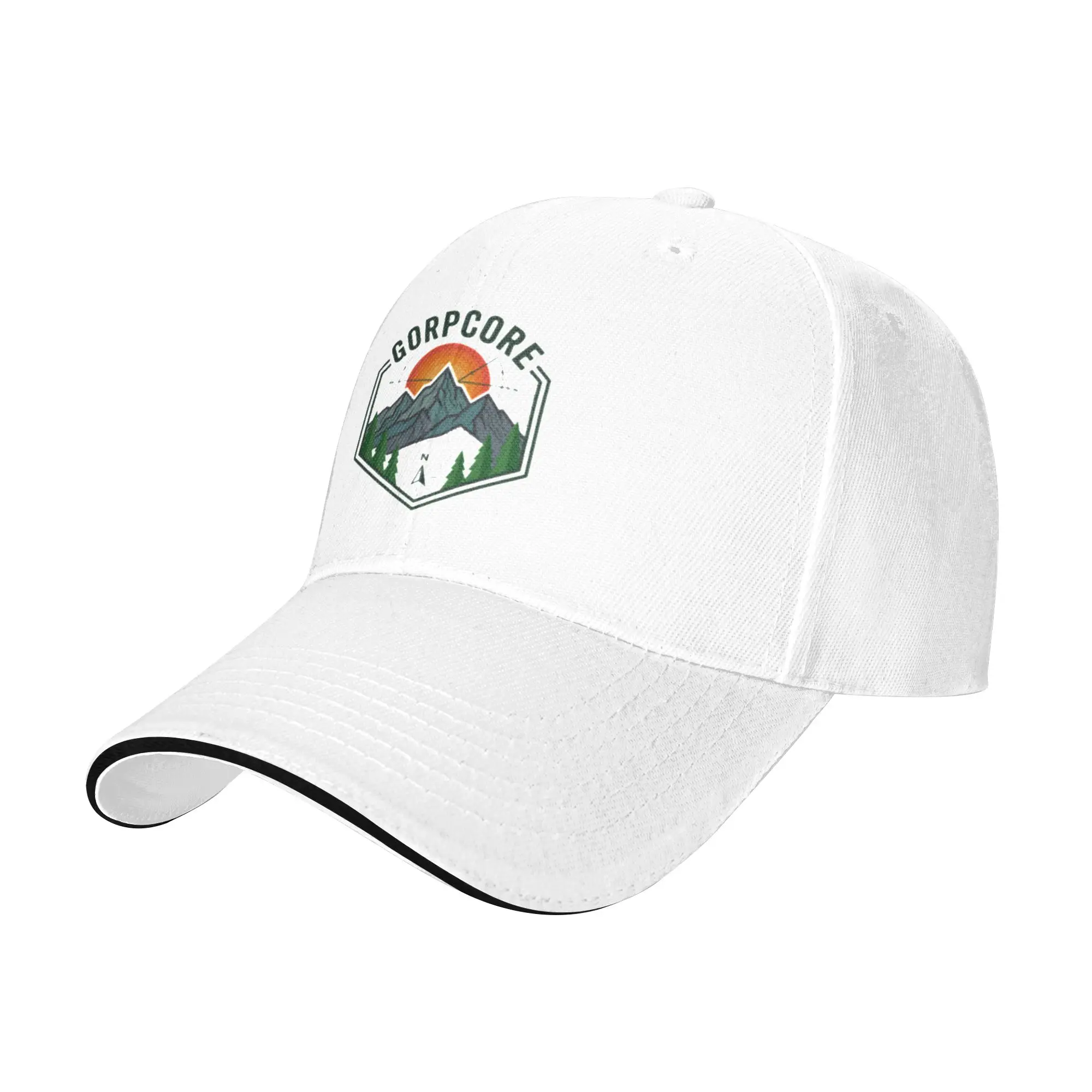 Gorpcore Mountain Hiking Outdoor Adventure T-shirt and sticker Design Gift For Children Men Women A Baseball Cap Hat