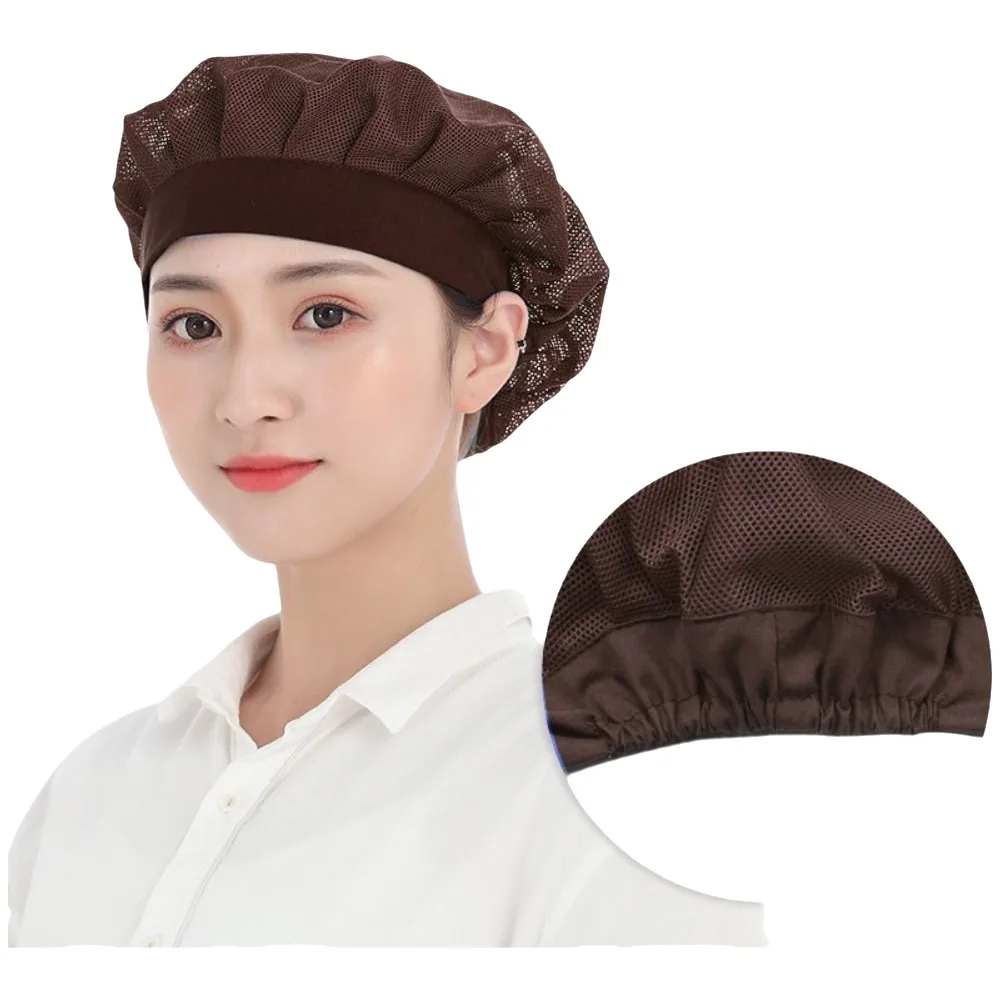 調理師 フードサービス シェフキャップ バンドルヘア ヘアネット ネット 作業服 作業用ヘッドバンド 料理用衛生キャップ ケータリング
