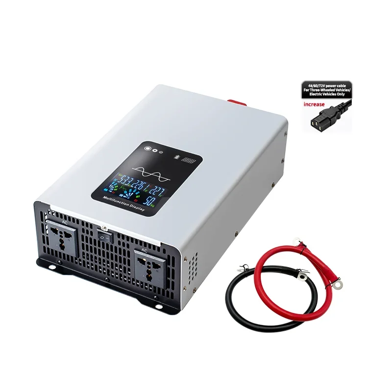 Pure Sine Wave Inverter 1500W/3000W DC 12V 24V AC 110V 220V for Home Automotive Use High Efficiency 92%-95% CE/FCC Certified
