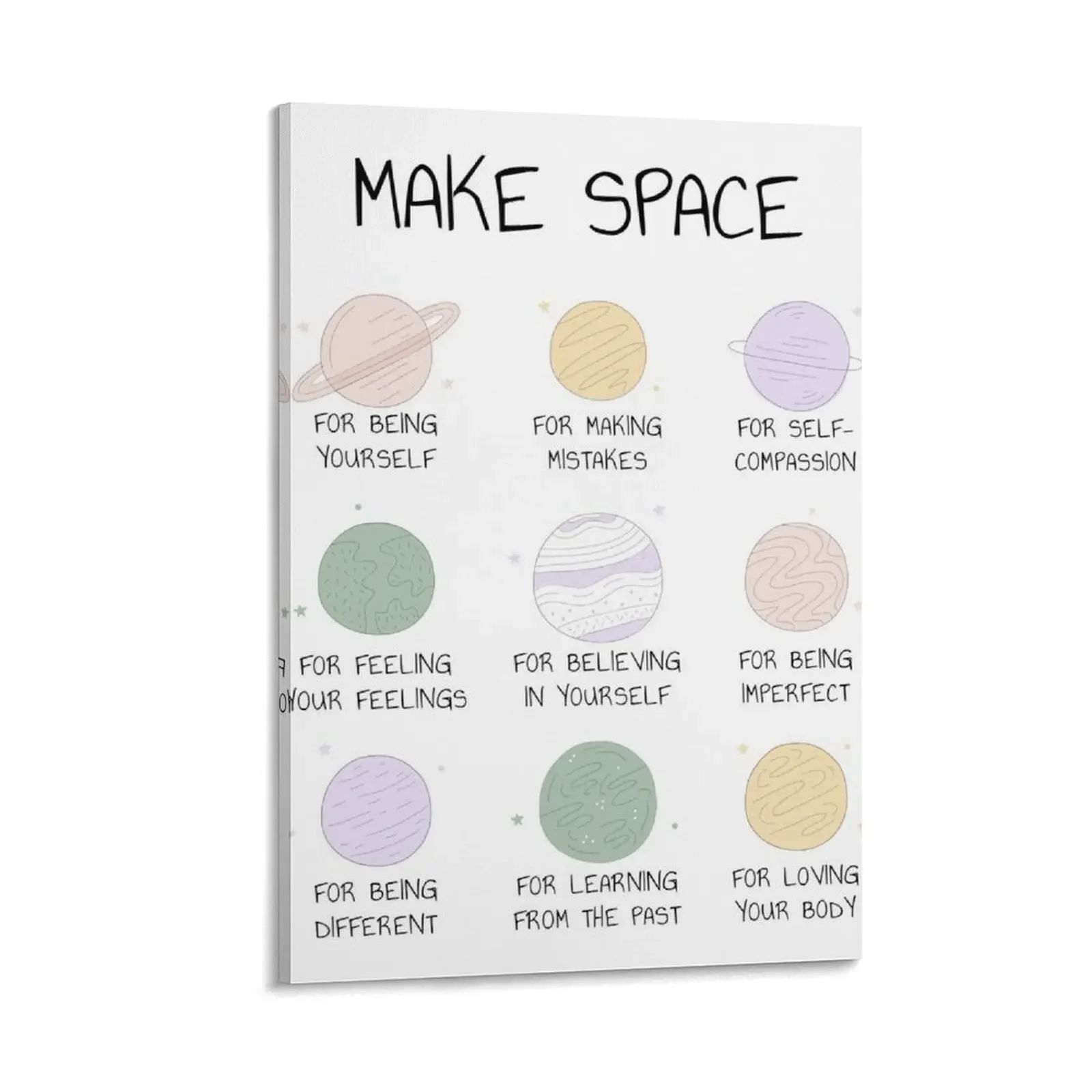

Mental Health Poster School Counselor Psychologist Therapist Office Decor Affirmations Art Positivity Wellness W Canvas Painting