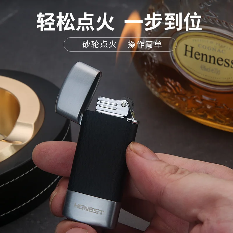 

Надувная металлическая зажигалка для сигарет и кухни, карманная, без газа (подарок для курильщиков)