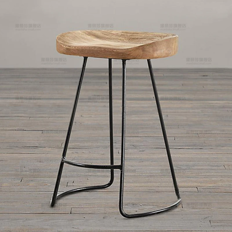 Throne Reception bar stools Nordic Luxury Elderly Desk Bistro Restaurant Conference wooden stool mueblesLiving Room Furniture