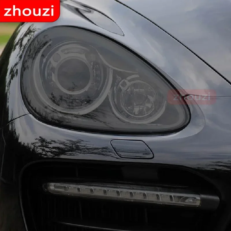 

For Porsche Cayenne 2019 2020 2011-On 958 Car Headlight Tint Black Protective Film Taillight Transparent TPU Sticker Accessories