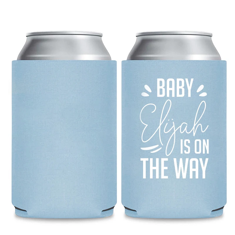

Personalized Baby Shower Can Cooler Custom Newborn Christening Party Cooler Favors Baby Shower Gifts Beer Huggers