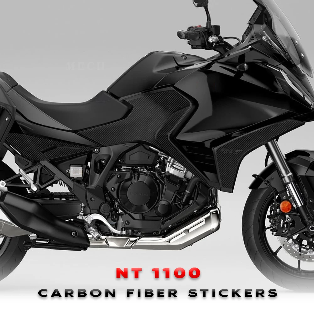 

Motorcycle Fuel Tank Pad For HONDA NT1100 NT 1100 Handguard Carbon Fiber Pattern Stickers Decal screen film