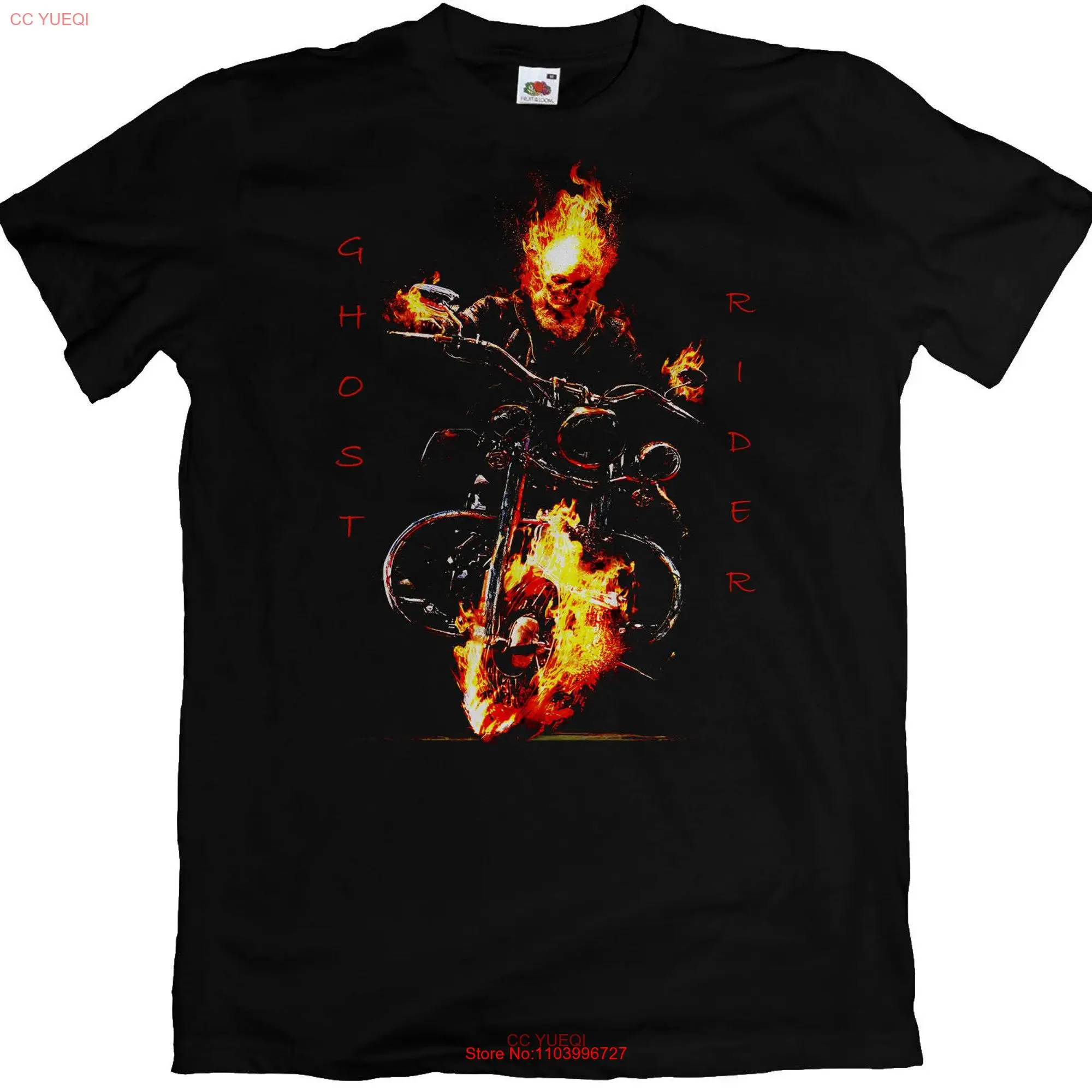 T Shirt for Ghost Rider Custom Motorcycles fans S 3XL long or short sleeves