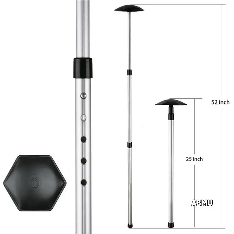 

3X Golf Club Stiff Arm, Golf Travel Bag Support Rod Stick With Anti-Impact Support Cover,Foldable Golf Bag Support Stick
