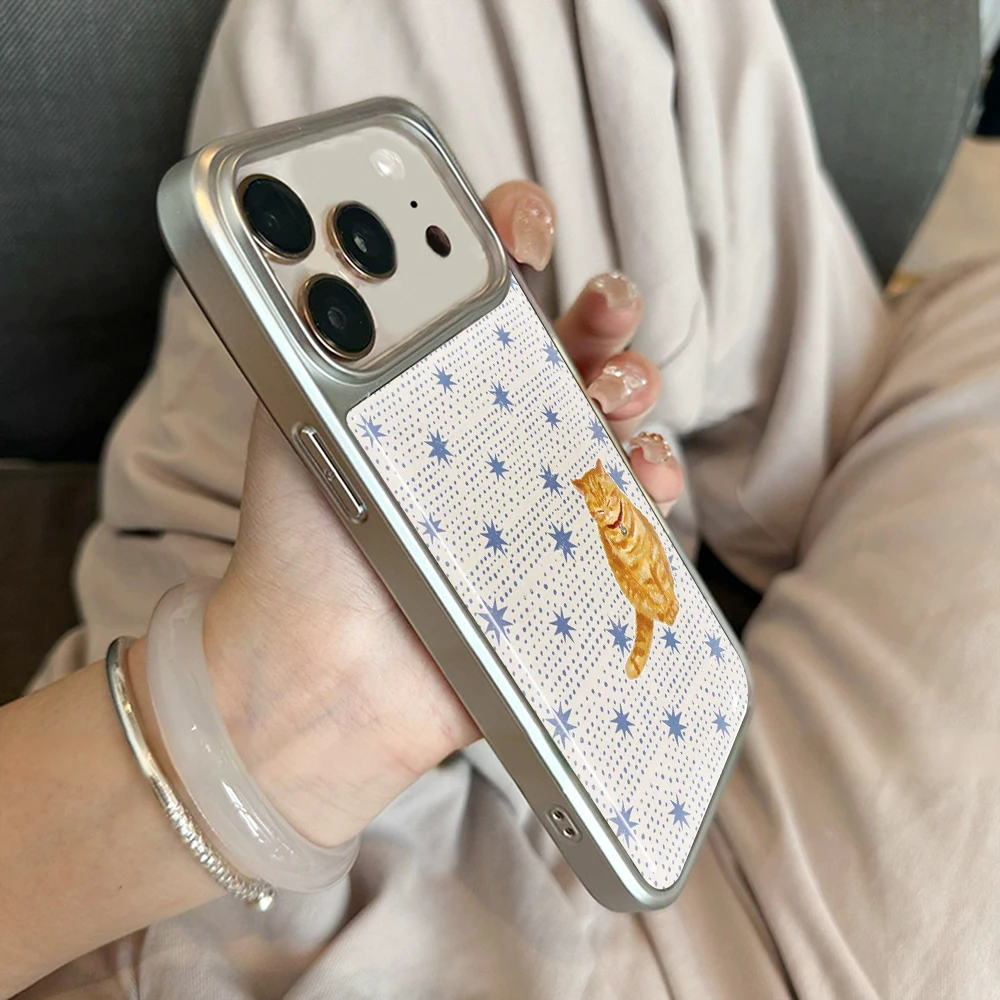 Polka Dot Katze Drop Glue INS Hülle für iPhone 15 17 13 Pro Max Phone 11 12 13 17 ProMax 14 15 16 Plus Hüllen Stoßfest Niedliche Coque – Detail 13