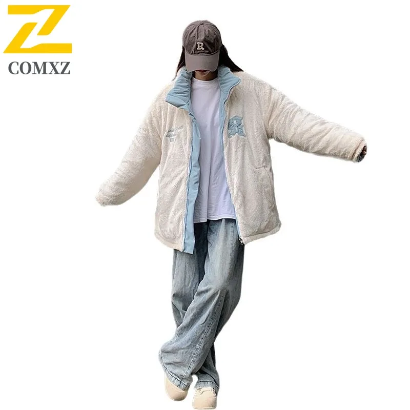 

COMXZ Мужская куртка для хлеба, модная толстая ветрозащитная классическая куртка для катания на лыжах, стеганая куртка для путешествий и стрельбы, свободная зимняя подкладка