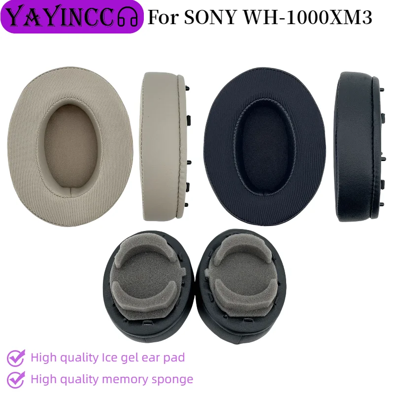 

Replacement Ice gel Ear pads for SONY WH-1000XM3 Headphones Memory Foam Ear Cushions High Quality Earpads case Earmuff