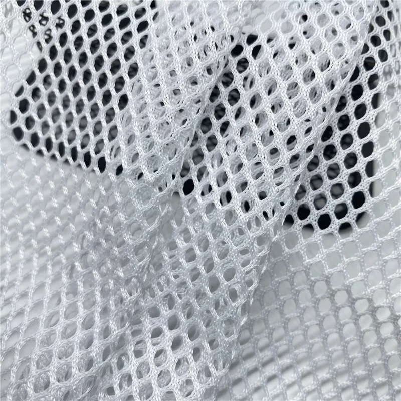 L100cm X W155cm Premium Hexagonal Mesh Polyester Knitted Fabric for Luggage Fishing Gear Laundry Bags and Storage Netting Cloth