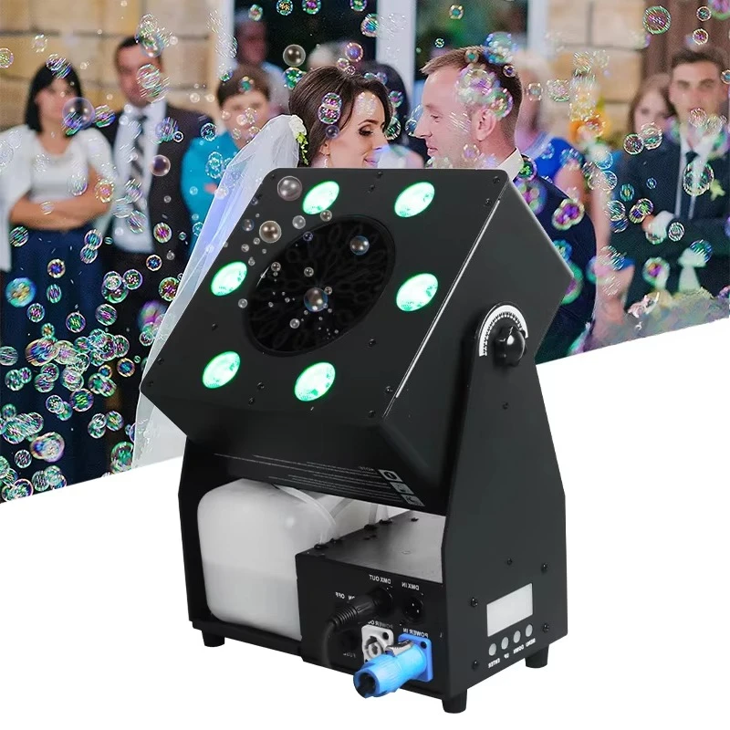 

Igracelite Stage Effect Equipment 90W DMX Remote Control LED Bubble Machine Atmospheric Locust Bubble Machine
