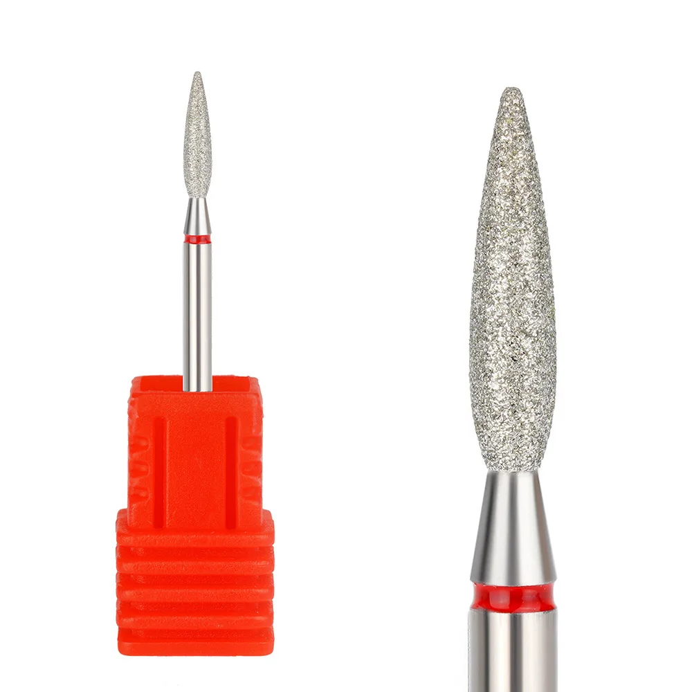 1 Stuk 2.3Mm Nail Drill Bit Tools Manicure Roterende Accessoires Taps Toelopende Vorm Nagelriem Clean-Up Nail Art Apparatuur Huid Nagels Verzorging