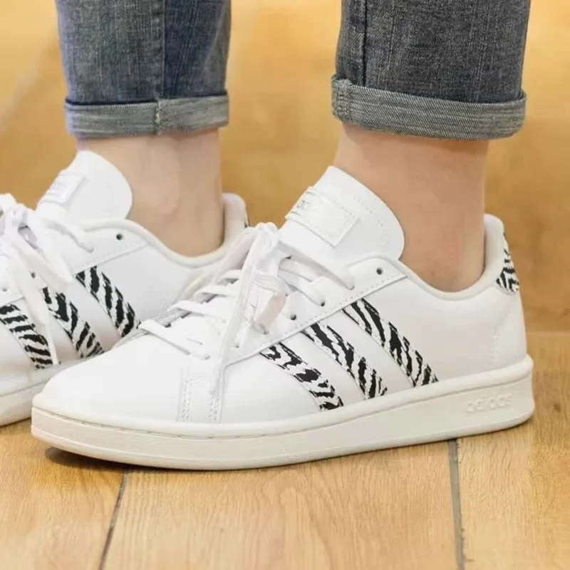 Adidas neo grand court Women's Shoes Retro Fashion Versatile Sports Shoes Low-top Sneakers Casual Shoes GZ0150