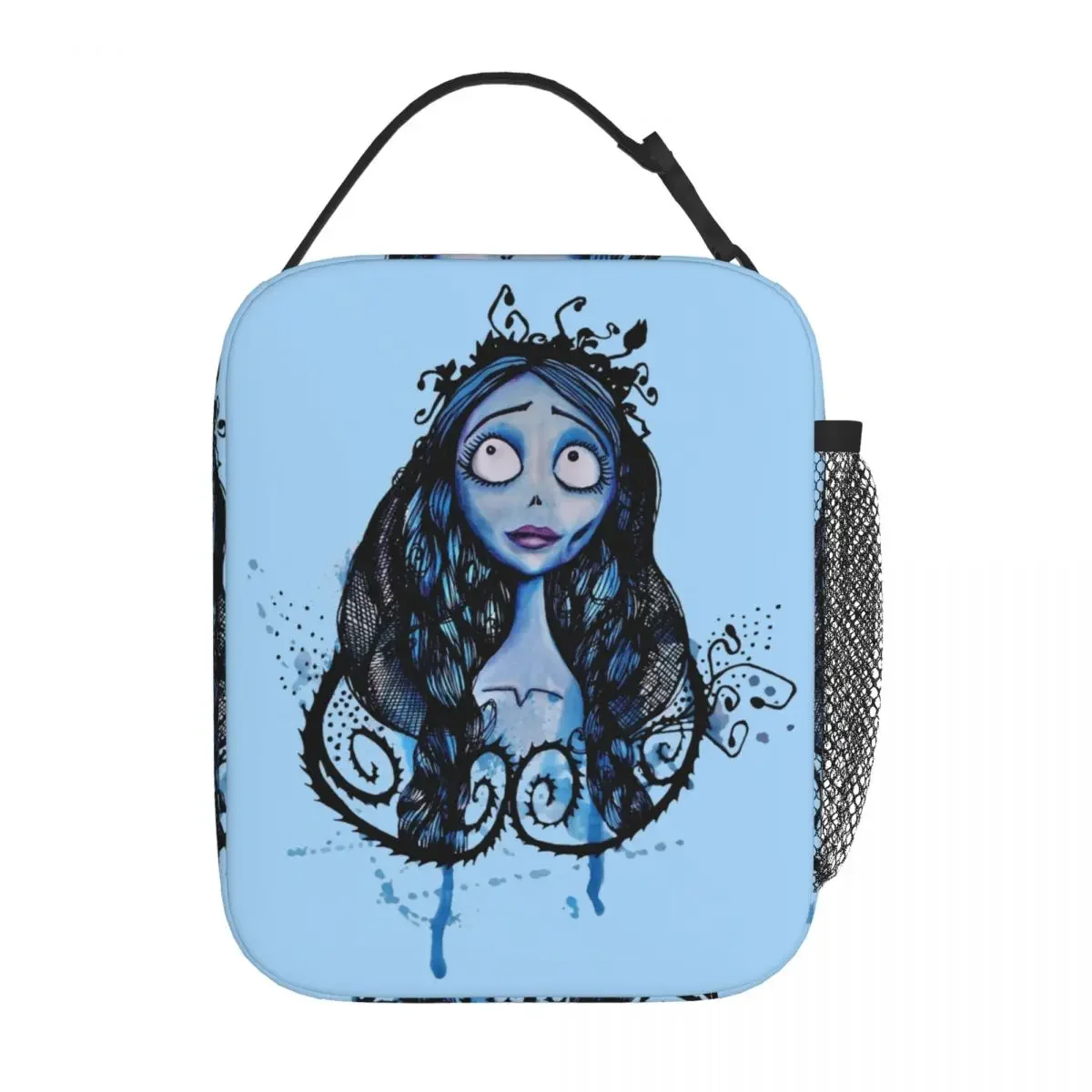 Watercolor Corpse Bride Insulated Lunch Bag Thermal Lunch Container Large Tote Lunch Box for Men Women Office Outdoor