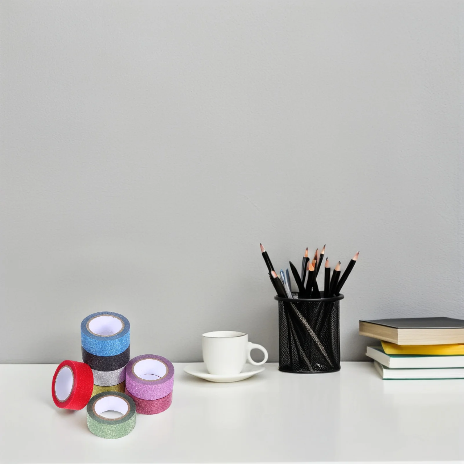 8 لفات بريق اشي الشريط 15 مللي متر × 5 متر الملونة ذاتية اللصق تألق الشريط ل سكرابوكينغ المجلات DIY بها بنفسك ورقة الحرف #6