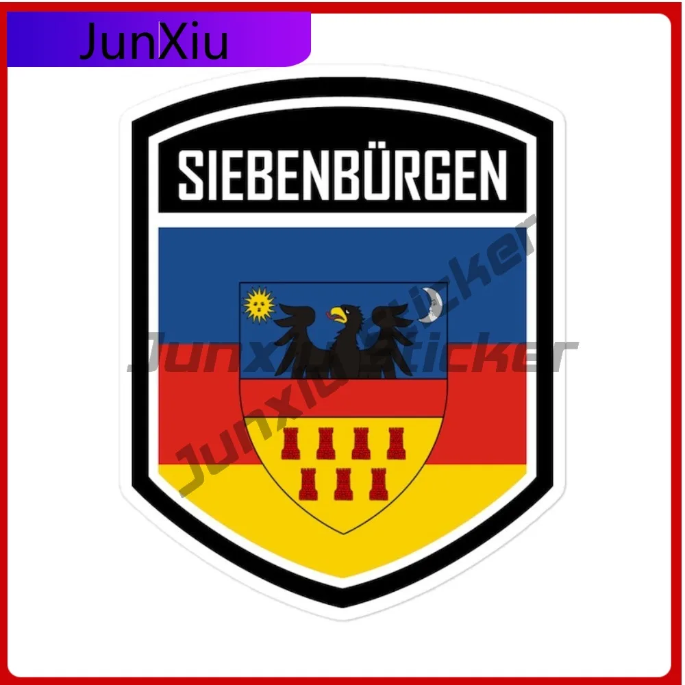 

Siebenbürgen Flag Emblem Stylish Personalized Easy Apply Stickers Waterproof Vinyl Decal Scratch Cover and Protective PVC