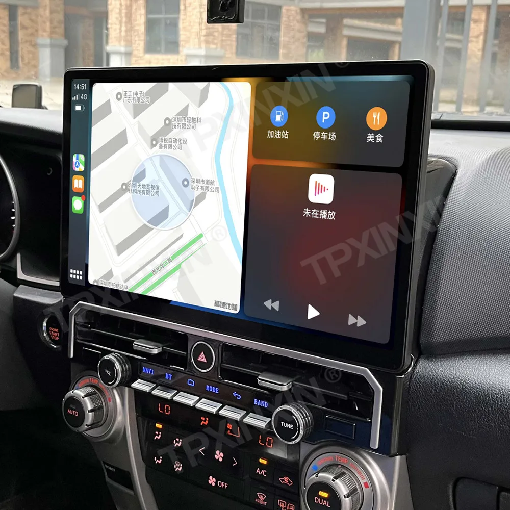 15.6inch For Toyota 4 Runner 4Runner 2010 - 2022 car Android 15 auto carplay GPS Navigation touch Screen Multimedia Player Unit