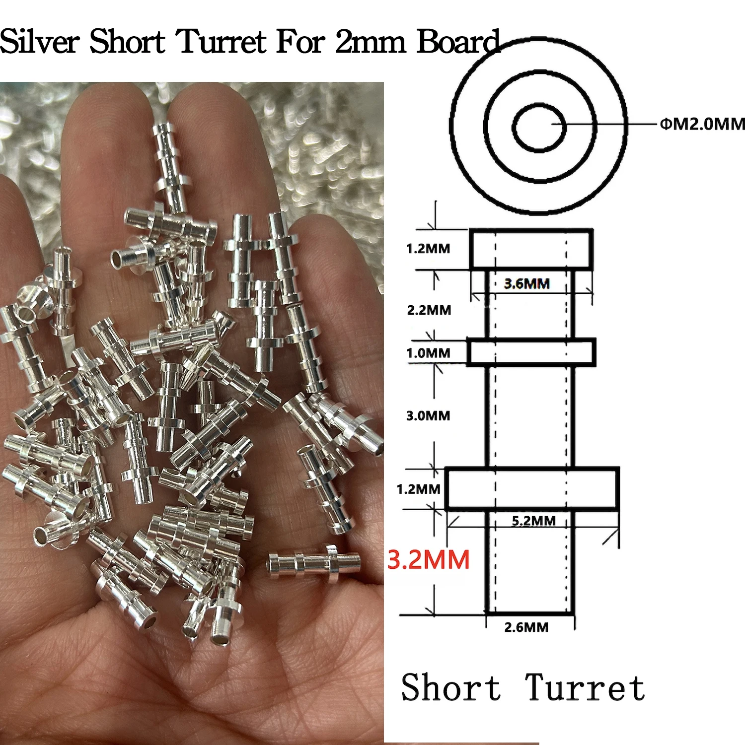 DIY Project Turret lug Audio Tag Board Turret Board Terminal Board For Tube Amplifier DIY Kit Copper Plated Tin Turret