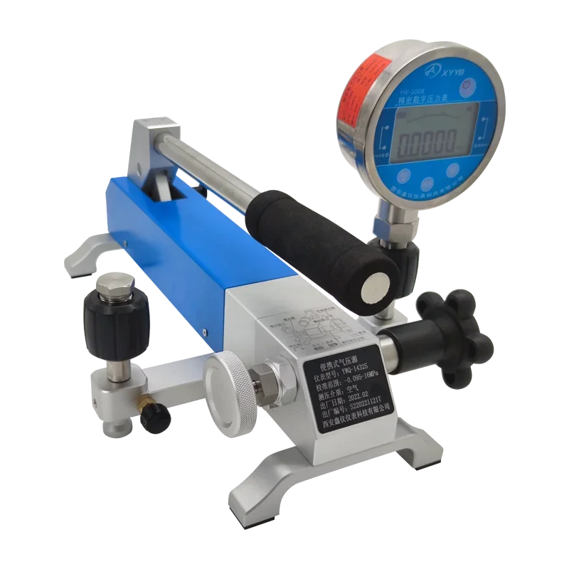 Portable manual pneumatic pump  Air pressure calibration pump -1-160bar