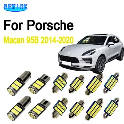 14Pcs Canbus For Porsche Macan 95B 2014 2015 2016 2017 2018 2019 2020 Vehicle Bulbs LED Interior Map Dome Trunk Light Kit
