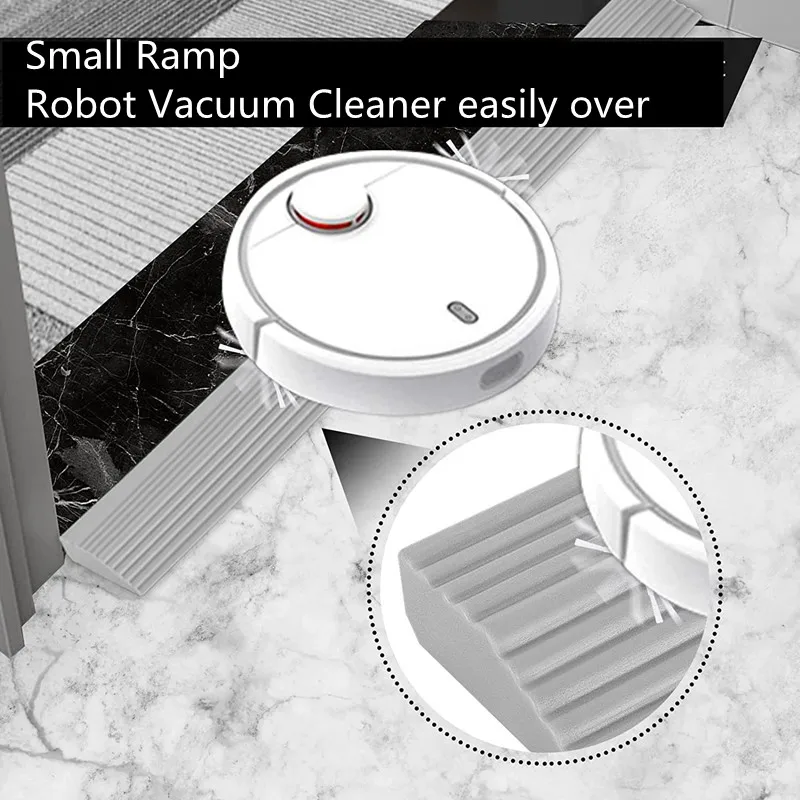 Anti-Slip Threshold Door Step Ramp Kit for Intelligent Robot Vacuum Cleaner Lightweight TPE Ramp for Wheelchairs