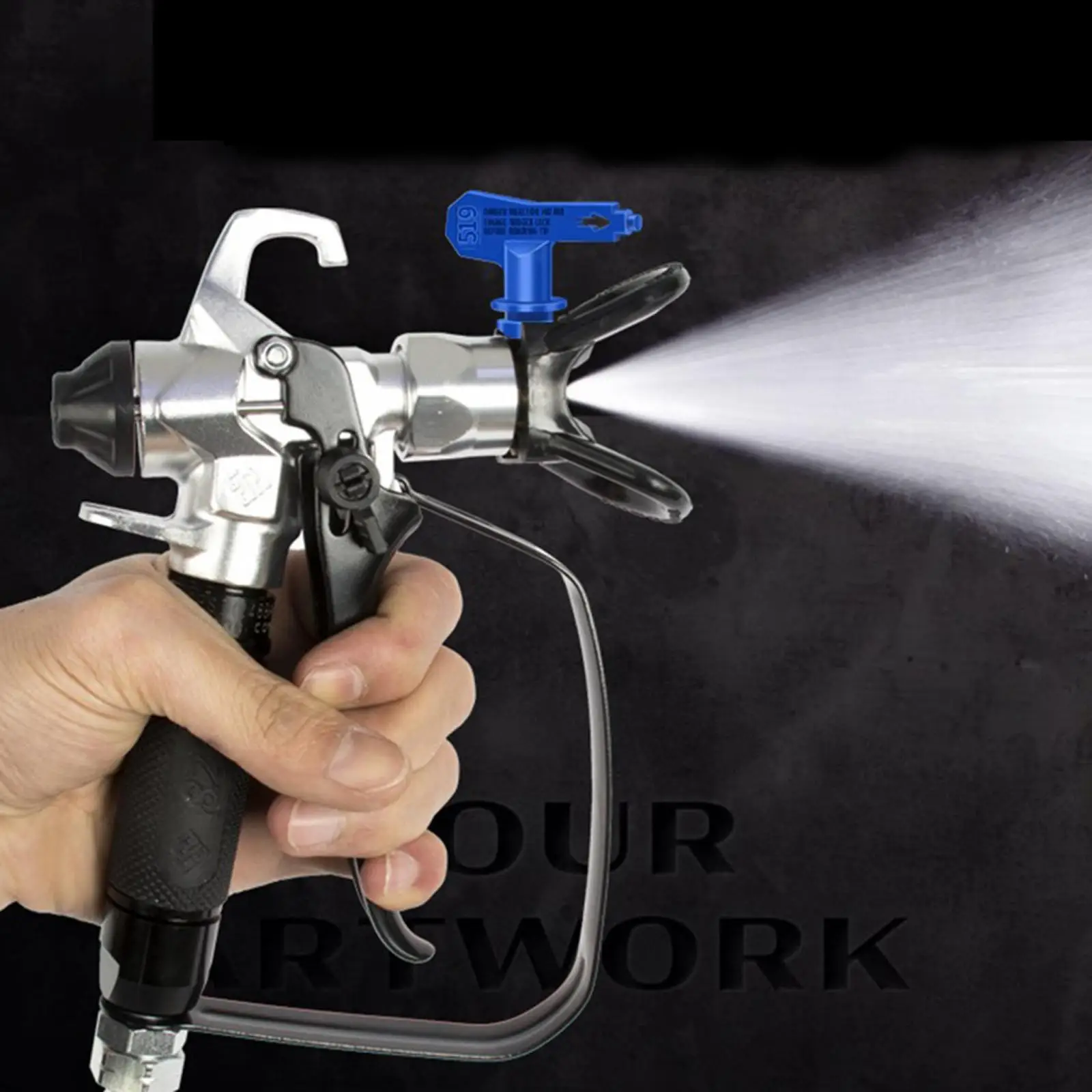 6 Pieces Reversible Airless Spray Paint Nozzle Power Tools Airless Paint Sprayer Tips for Spray Paint Machine Fireproof Coating