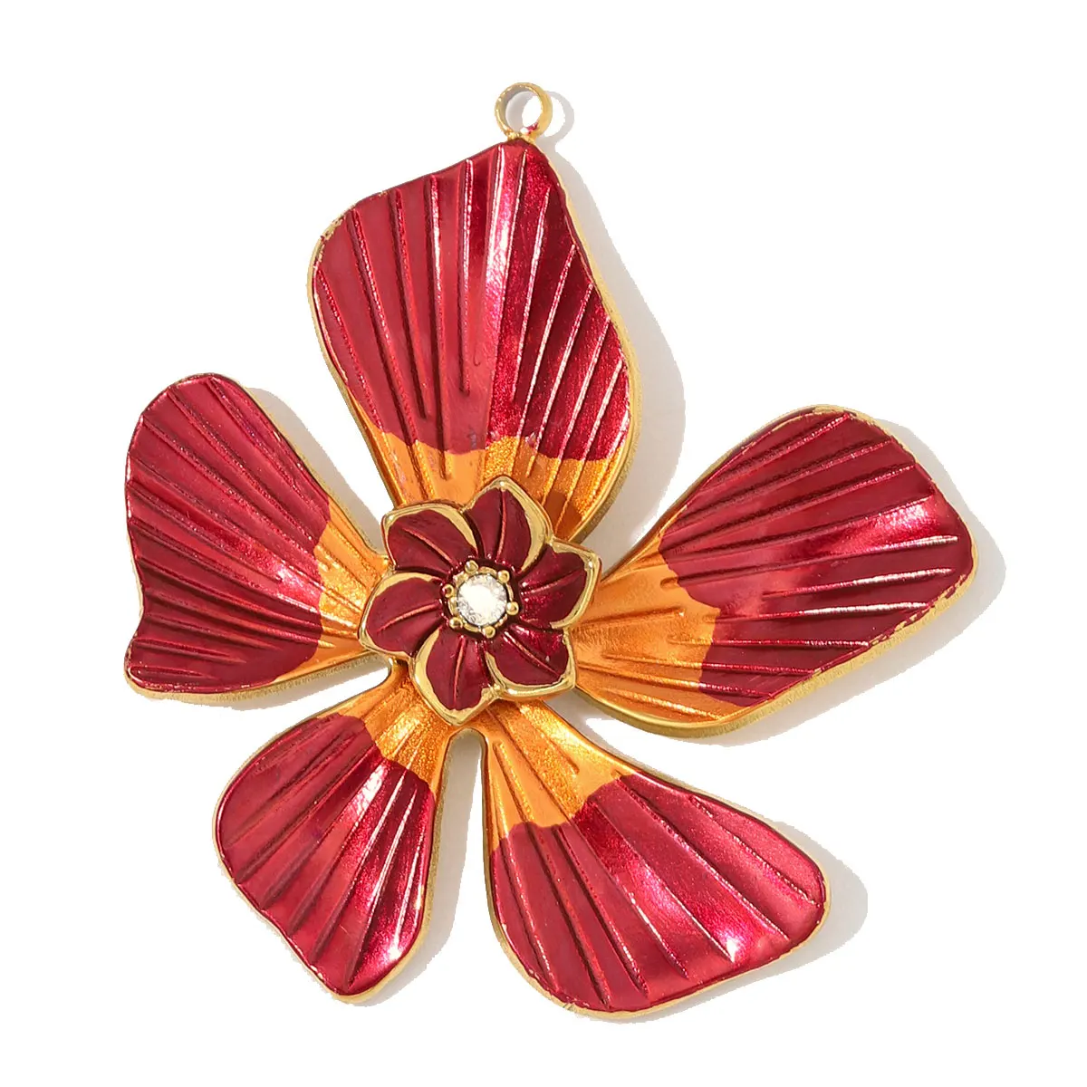 3pcs/Lot Stainless Steel Round Red Agate DIY Earring Charms Amethyst Natural Stone Necklace Pendants Woman Waterdrop Jewelry