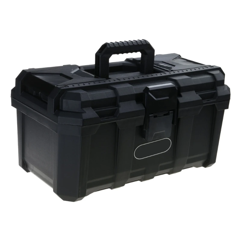 Portable Double Layer Essential Tool Box Maintenance Tool Storage Box with Removable Tray Carrying Case for Tool Protect