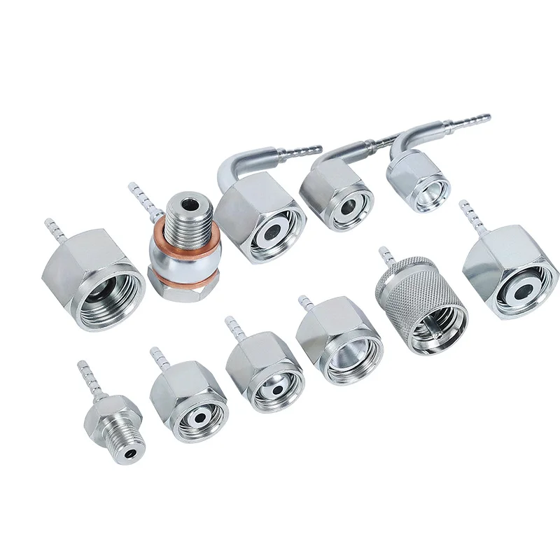 

10PCS Pressure Test Adapter AO A Type Metric NPT G1/4 Hydraulic Crimp Fitting for Test Hose Connector