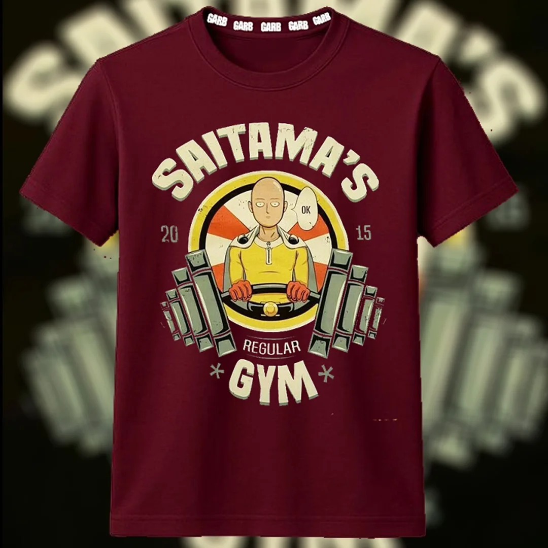 

One punch man graphic t shirts y2k top harajuku trend streetwear oversized short sleeve sport cotton anime t shirt men clothing