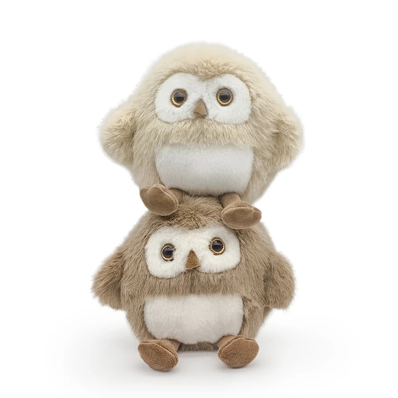 New Lifelike Mini Owl Plush Toys Soft Fluffy Owl Doll With Legs Cute Toys For Children Lovely Gift To Family Friends Room Decor