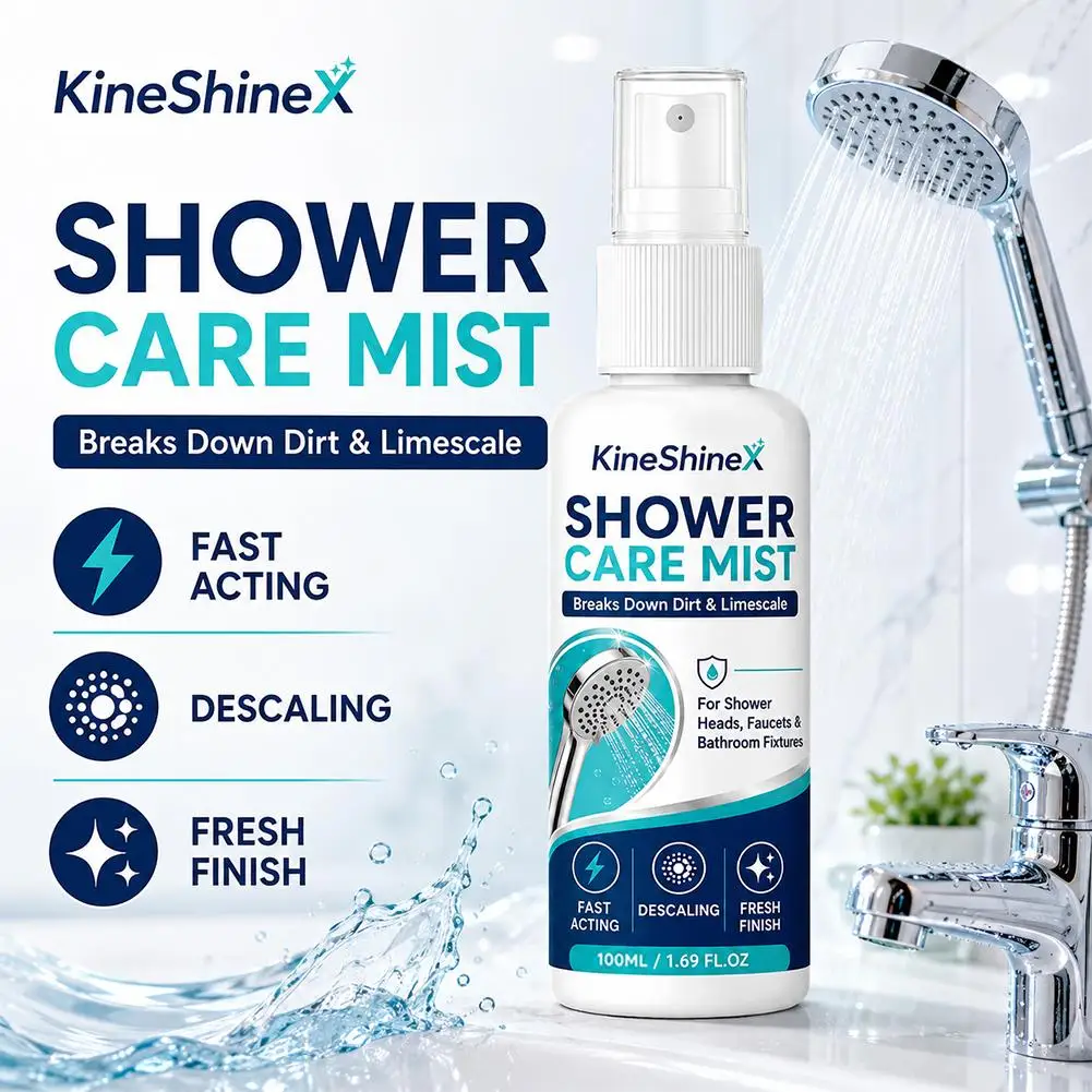 100ml Bathroom Descaling Spray Shower Faucet General Descaling Brightening Hardware Cleaning Spray