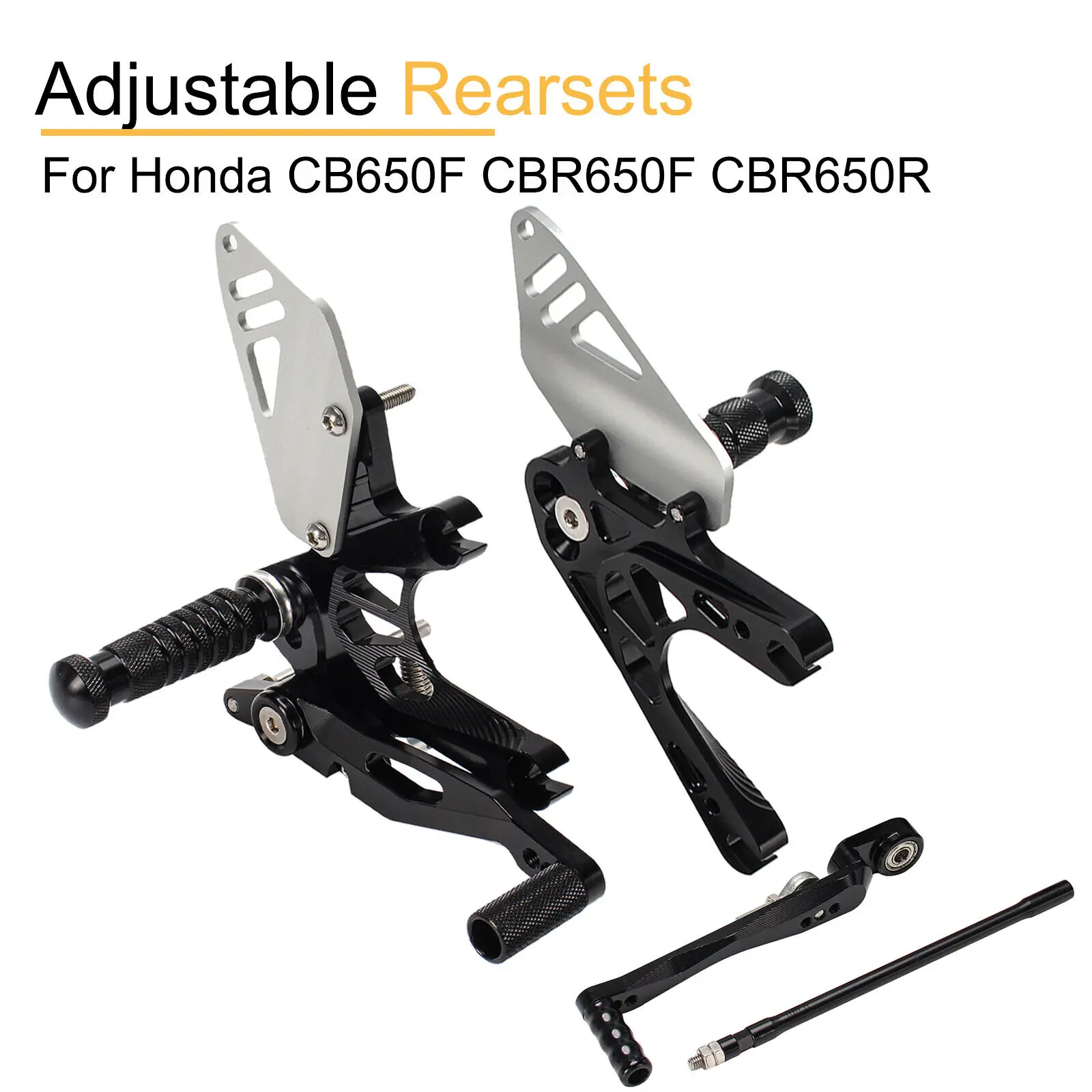 

Adjustable Rearsets Footpegs For Honda CB650F CBR650F 2014-2018 CB650R CBR650R 2019-2024 Motorcycle Accessories Rearset Kit