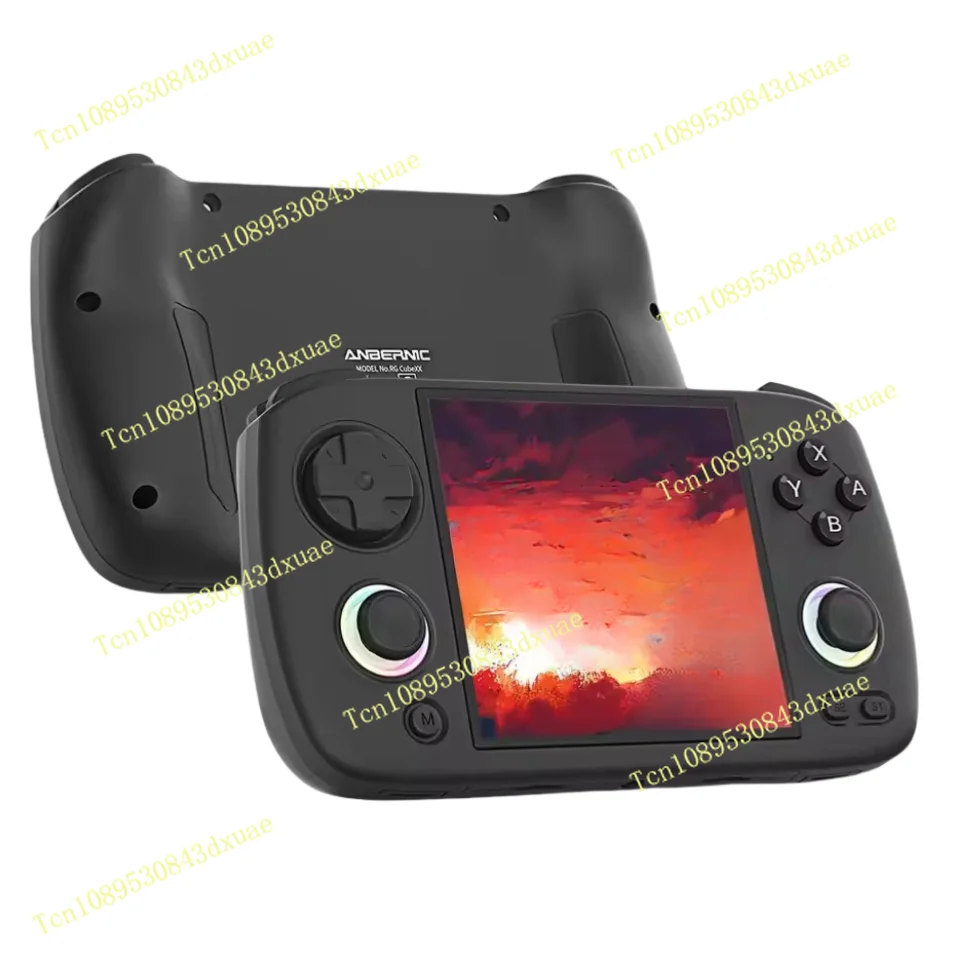 مشغل وحدة تحكم ألعاب كلاسيكية Rg Cubexx بشاشة 3.95 بوصة لينكس واي فاي محاكي وحدة تحكم ألعاب الجيب الرجعية Rgcubexx #3